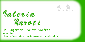 valeria maroti business card